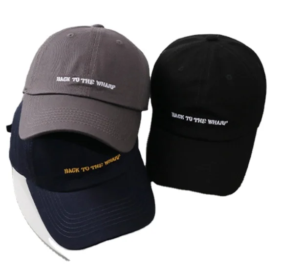 Embroidered Baseball Cap Couples Fashion All-match Simple Trend Peaked Cap Adjustable Size Breathable trucker hat