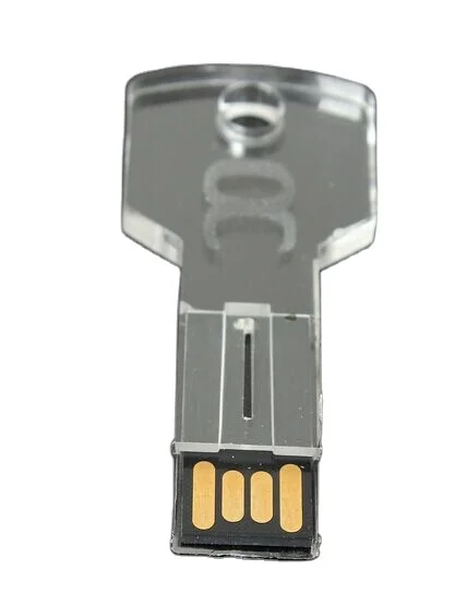Customize logo Key shape Free storage of data Transparent LED light 32gb 64gb USB 2.0 flash Memory Stick Thumb Drive