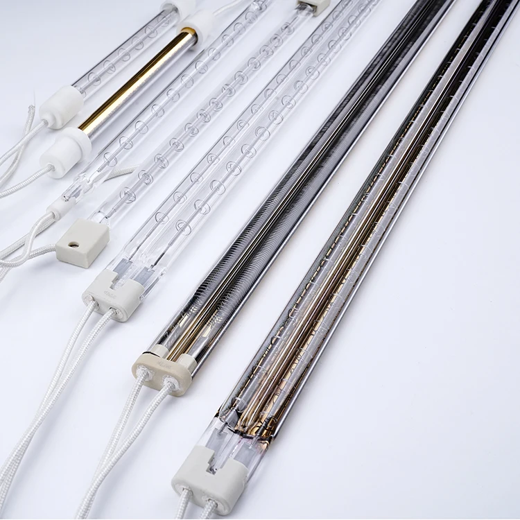 Manufacture wholesale quartz glass ir infra red infrared heater line tube bulb for printing