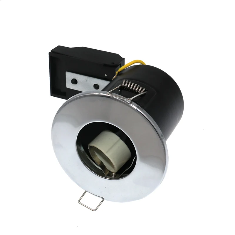 Gu10 Flicker Free Down Light 65MM Cut Out Fire Rated Recessed Downlight IP20 50W Max Round Led Fire Proof Spotlight