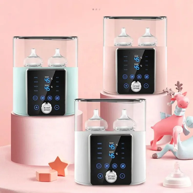 OEM Custom Logo 4-in 1 Multiple Functions Disinfection Food Cooking Machine USB Portable Baby Bottle Warmer