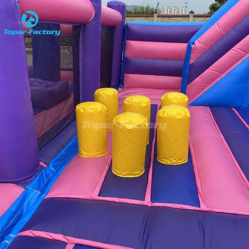 Water Park Color Air Jumping Castle Course Indoor Inflatable Bouncers For Kids