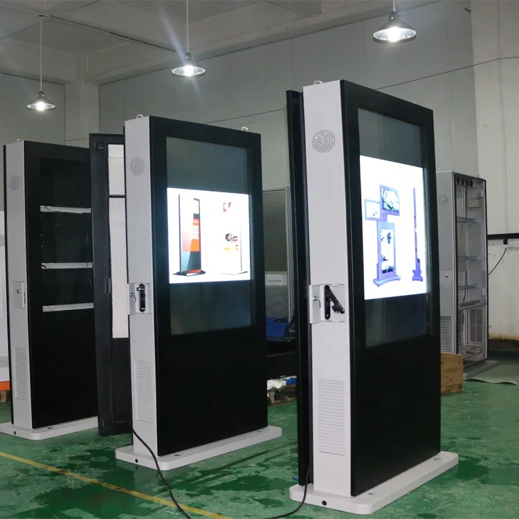 32 Wall Screen Digital Signage Totem High Brightness 2020 Outdoor Water Proof Lcd Display Advertising Kiosk Equipment