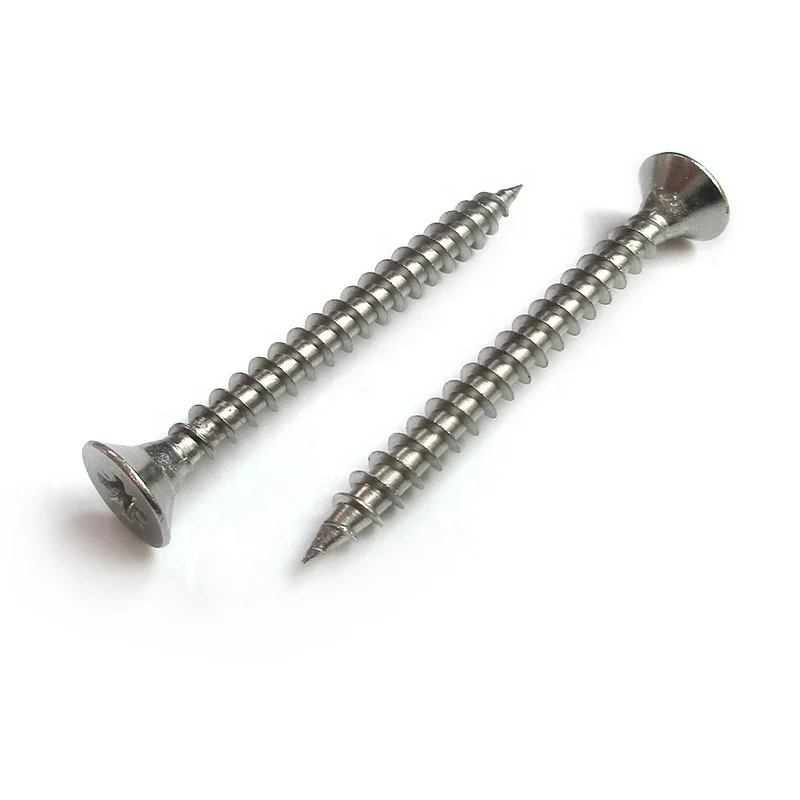 Chinese manufacture quality carbon steel Countersunk Head Chipboard Screw for Wooden Plastic Fastener 5 mm Standard Threads