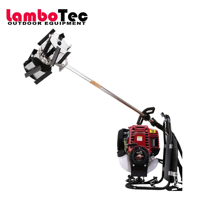 Backpack rotary power paddy weeder machine / Tiller with original Honda GX35