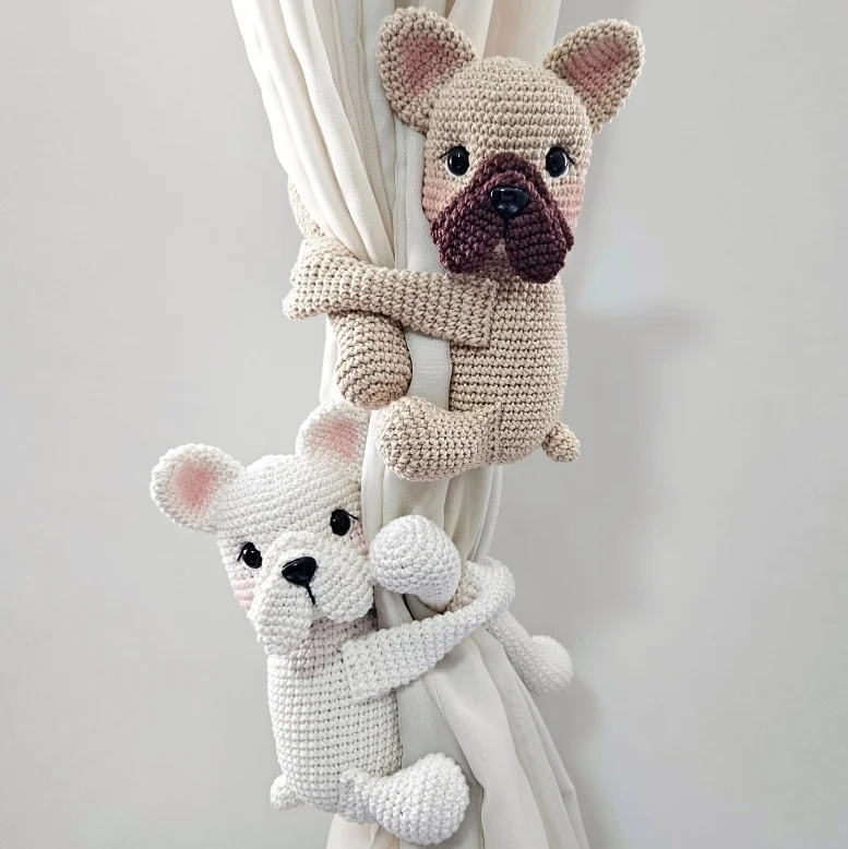 Cute and Creative Long Arm Crochet Animal Curtain Decorations Lovely Giraffe Monkey and Dogs Kids Toys