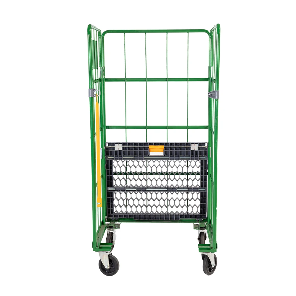 Подвижный контейнер для хранения материалов стальной роликовый багги с колесами