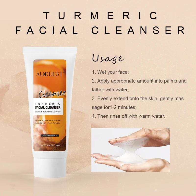 Private Label Chinese Best Skincare Brand Turmeric Face Skin Care Set Serum Natural Whitening Products For Black Skin