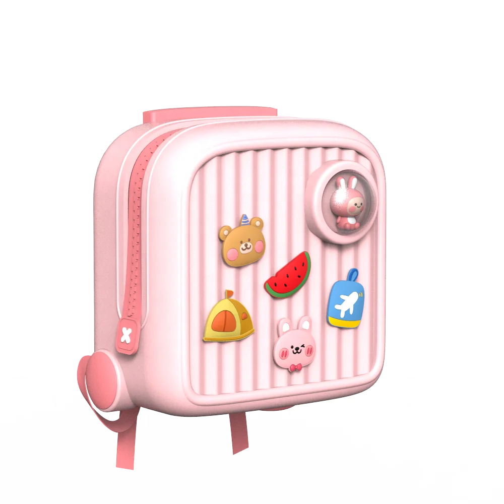 high quality cartoon bags travel bags EVA school luggage suitcase  for kids children