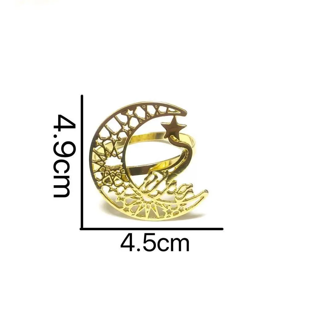 Explosive Middle Eastern festival Lent Moon napkin ring Star napkin buckle napkin ring