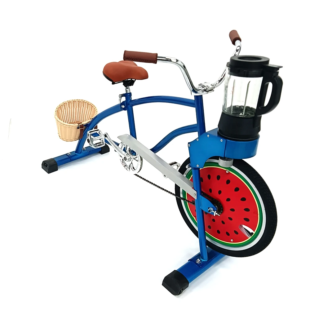 EXI Bicycle Machines Blue Profession Engine Spinning Fixed Gear Party Bicycles With Blender