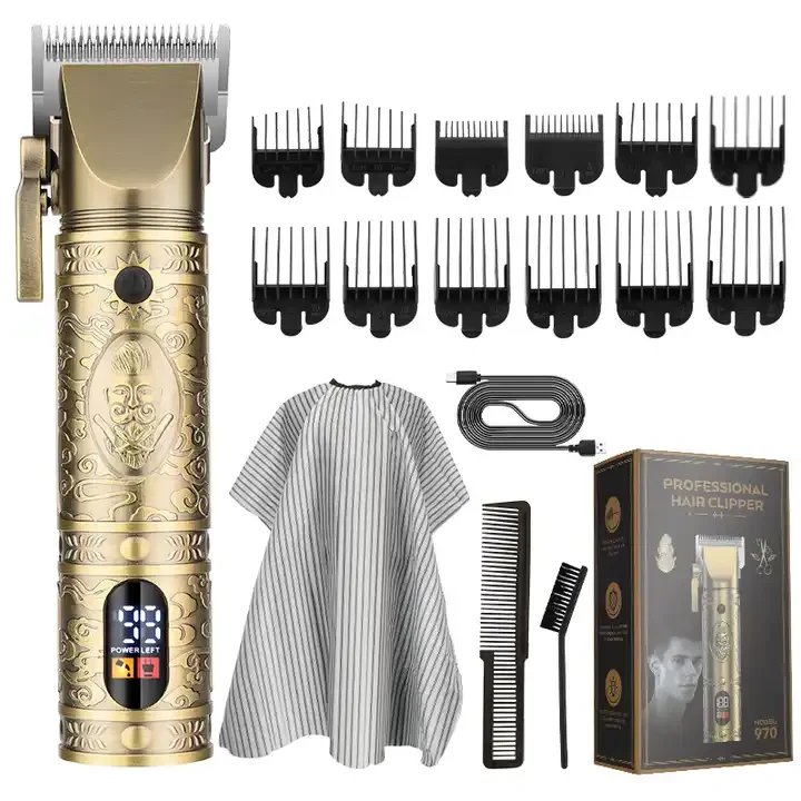 Tihair TZ-970  Adjustable Hair Cutting Machine Cordless Professional Trimmer Men Barber Electric Hair Clipper 10000 rpm