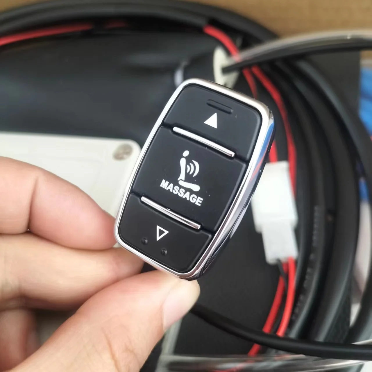 China professional manufacturer wholesale custom aftermarket  12V car seat pneumatic massage kit with lumbar support