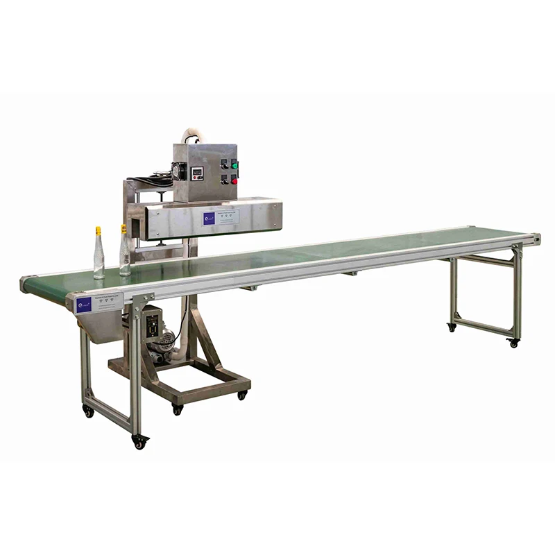 High quality manufactory Automatic bottle neck heat shrink tunnel wrapping packing machine