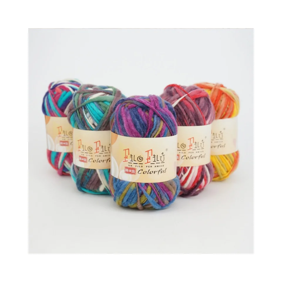 50g length 60m autumn and winter short 100% wool medium thick hand-knitted scarf line