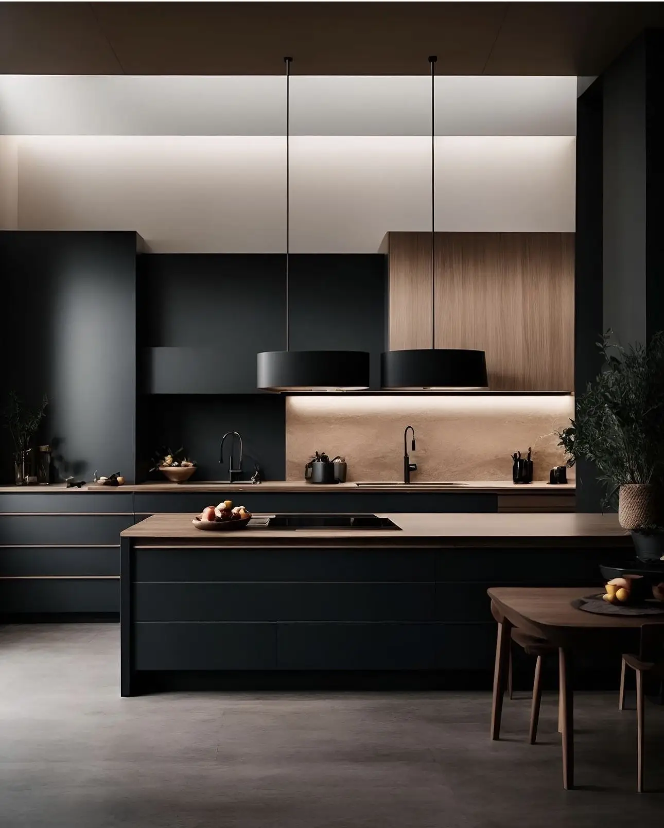 CBMmart Classic Kitchen Cabinet Walnut Custom Chinese New Kitchen Furniture Cabinet Walnut Wood Kitchen Cabinets For Sale