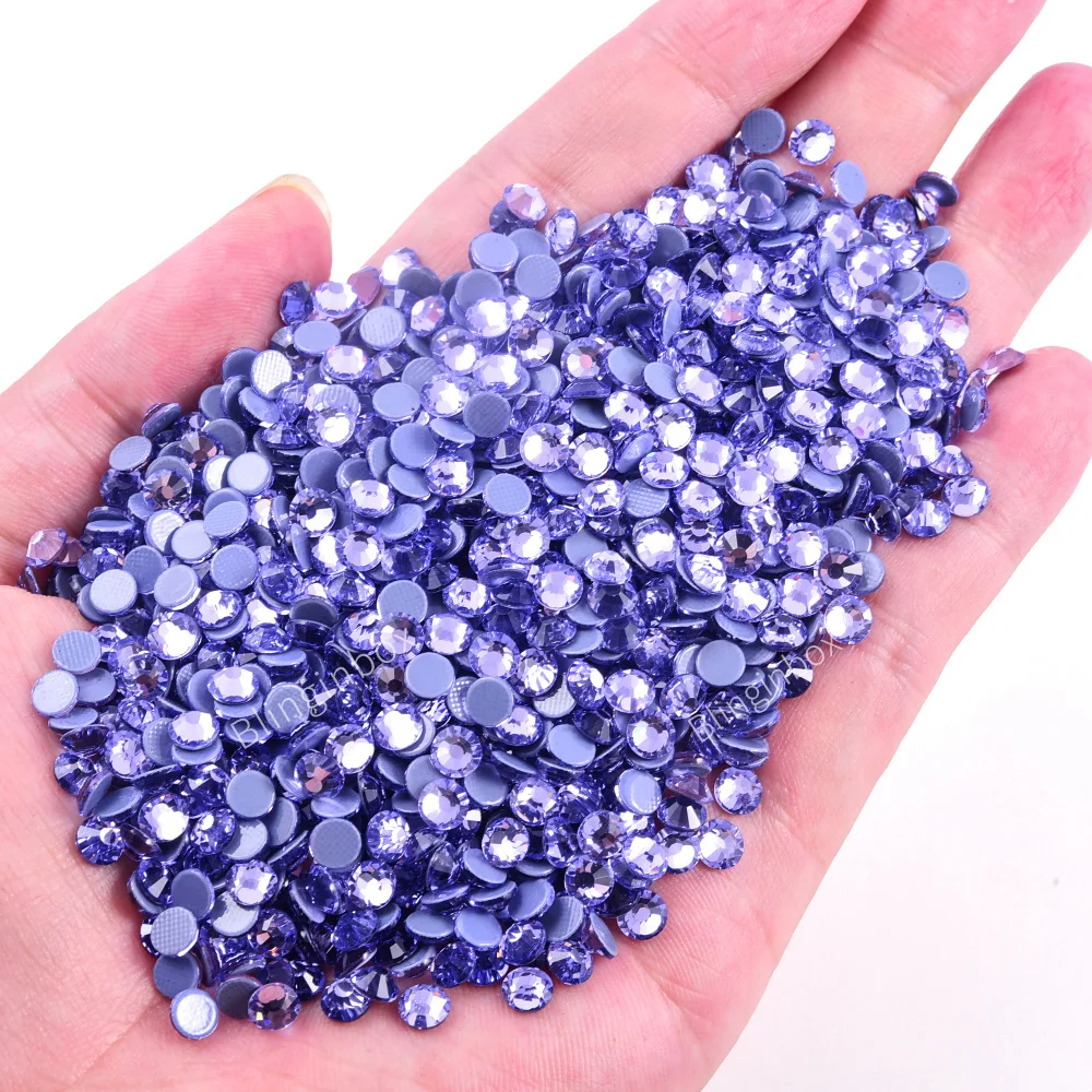 Blinginbox Good Quality Hotfix Rhinestones Transfers Flat Back Strass Iron On Crystals AB Rhinestone For Wedding Dress Clothes