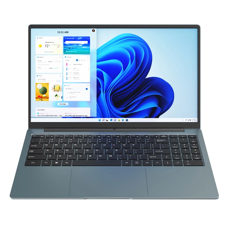 Ноутбук Win10, 15,6 дюйма, Intel Celeron, 4 ядра, 4 потока, J4125 8 Гб 258 ГБ SSD