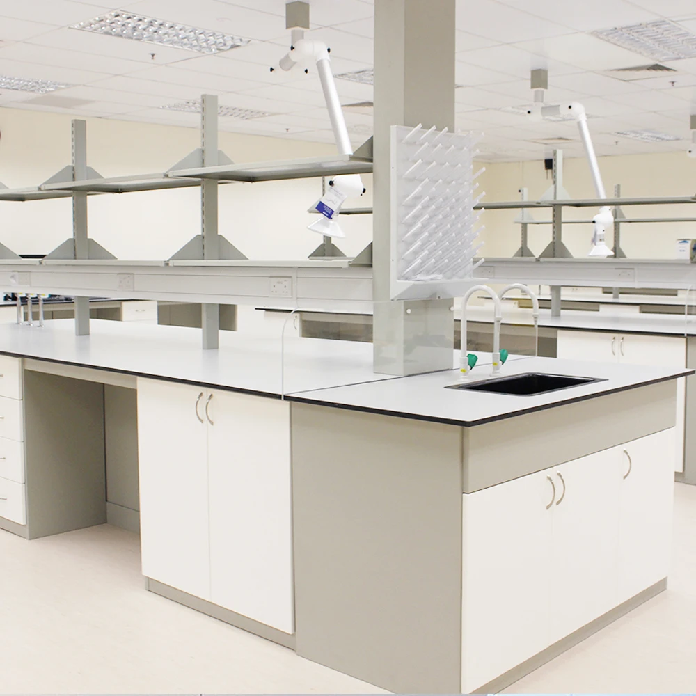 CARTMAY Lab Furniture Modular Mobile Pathology Cosmetics Laboratory Tables Equipment 3 Person Granite Biology Lab Benches