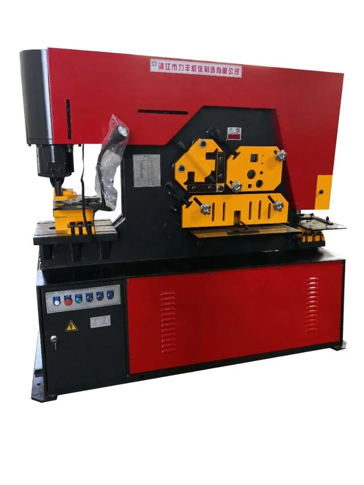 Hydraulic Metal Stamping process shearing and cutting Ironworker Machine