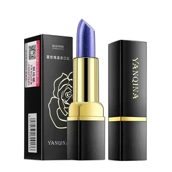 Cosmetics new design temperature color lipstick matte waterproof glitter black tube lipstick wholesale