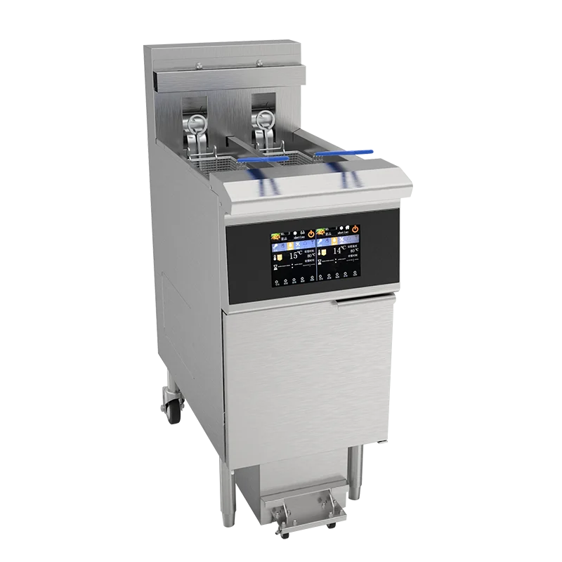 Commercial Vertical Gas Deep Fryer fried Oil fryer for Potato Chips Chicken