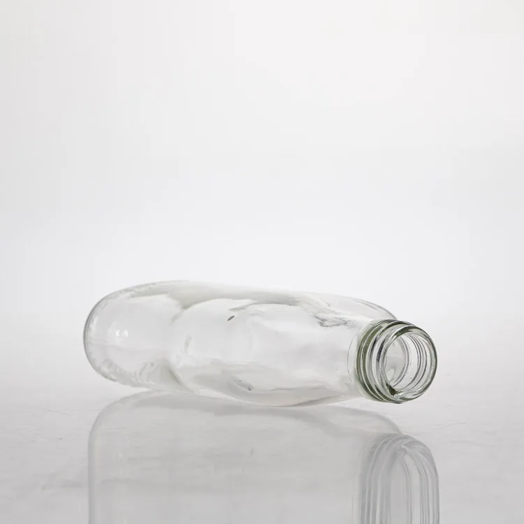 200ml  round clear wine glass bottle with high quality