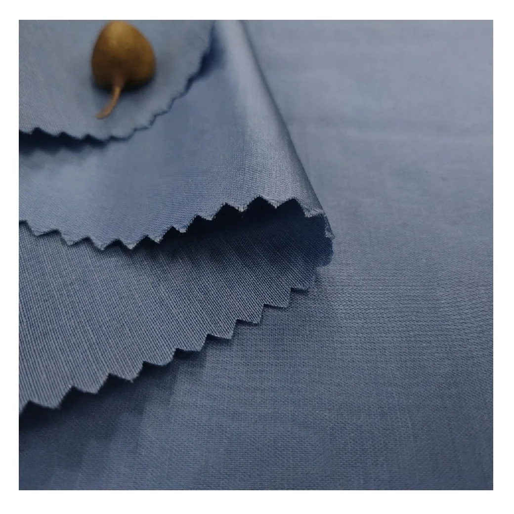 Coated 58%Hemp 42%ACE Fabric Eco Friendly soft silky for garment and home textile hemp clothing fabric