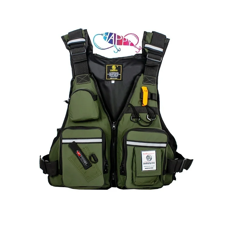 Multifunctional life jacket for marine fishing portable large buoyancy fly fishing sea boat floating life fishing vest