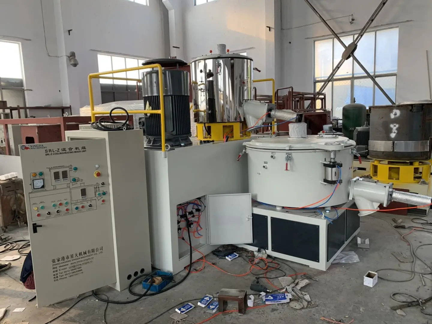 vertical pvc powder mixer machine pvc compound mixer machine