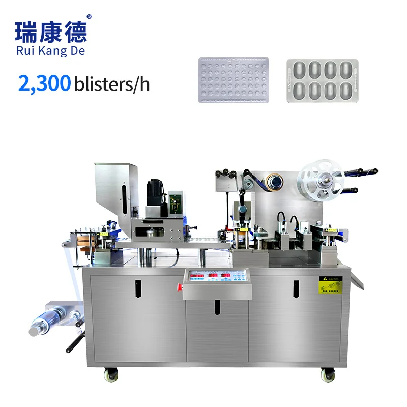 Automatic Small Mini Pvc Alu Alu Strip Pill Tablet Blister Packaging Machinery Gelatine Capsule Lab Blister Packing Machine