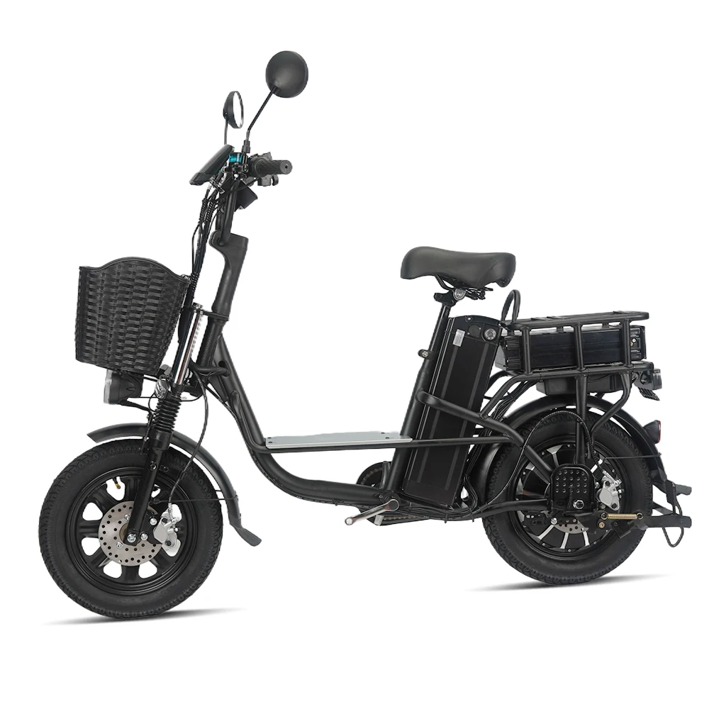Competitive Price High Carbon Steel Adult Electric Bicycles With Front Shock Absorbers