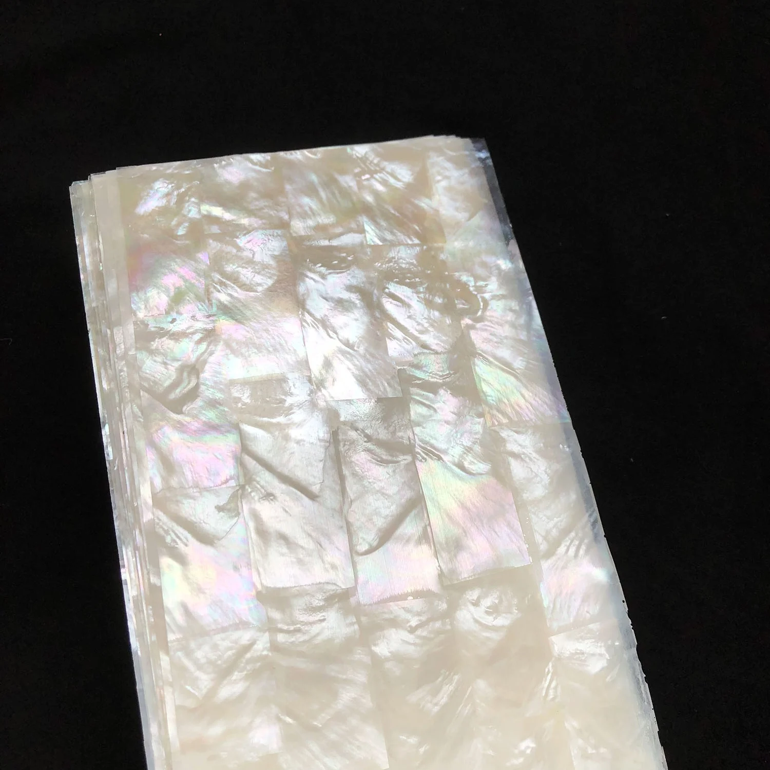 XE-028 Natural Shell Paper Customized Colorful Shell white Mother Of Pearl Shell Sheet  For Art Crafts Wallpaper