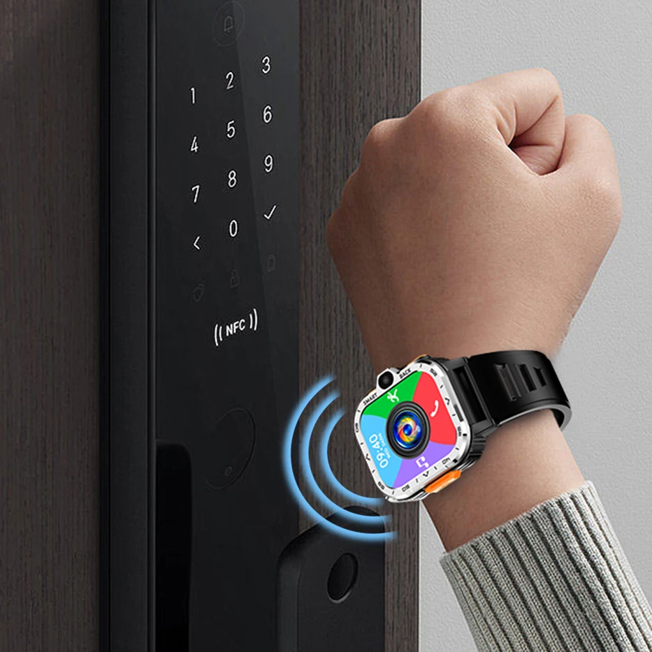 4G GPS navigation android smartwatch custom logo packaging HD dual camera WIFI 100+ sport modes SIM card men smart watch