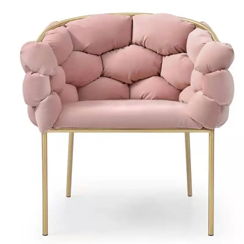 Customize Size Beauty Salon Studio Scratch Resistant Comfortable Aluminium Single Sofa Barber Makeup Chair