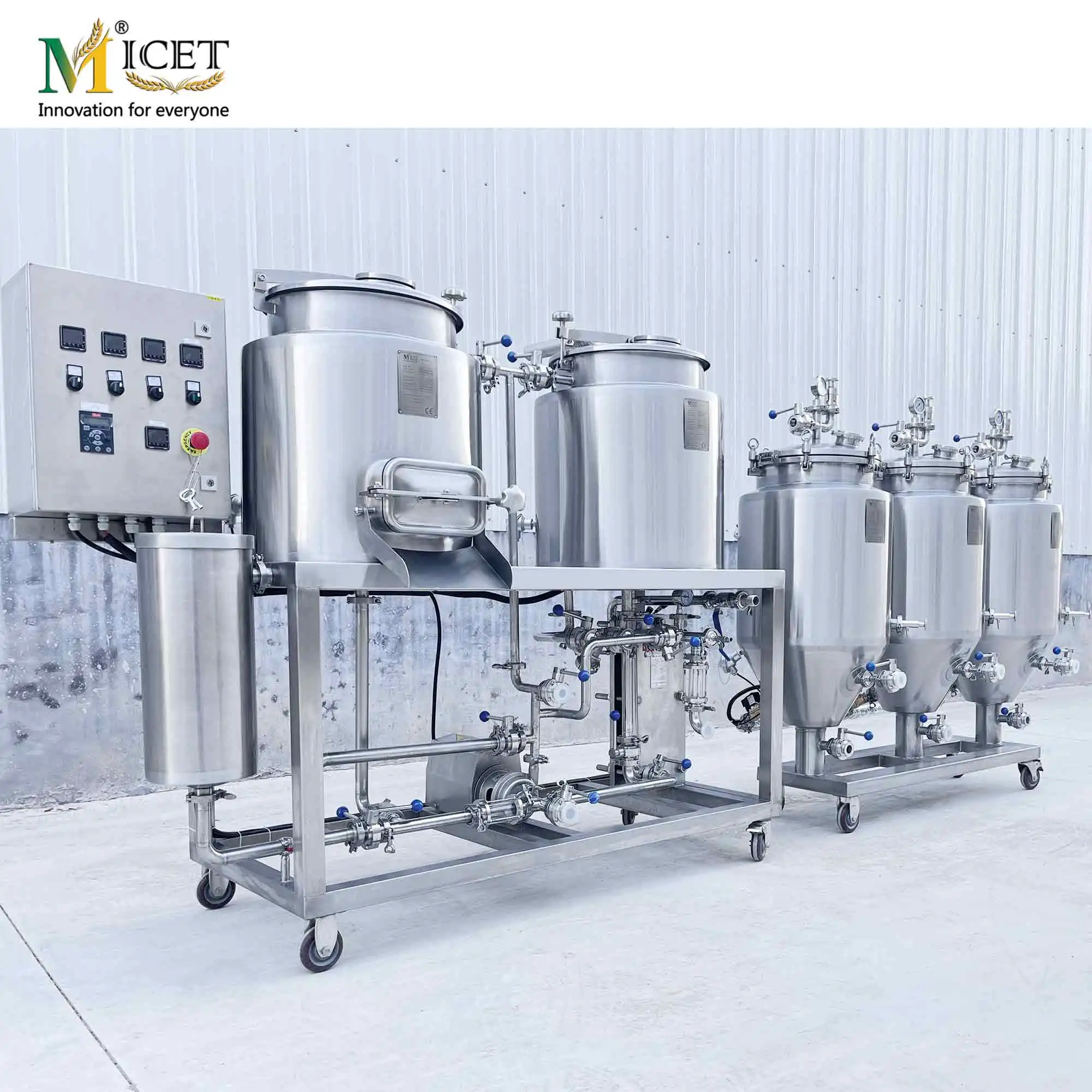 Stainless steel 304 Conical Fermentor 50L Tank Fermenter with Chiller for home brewing