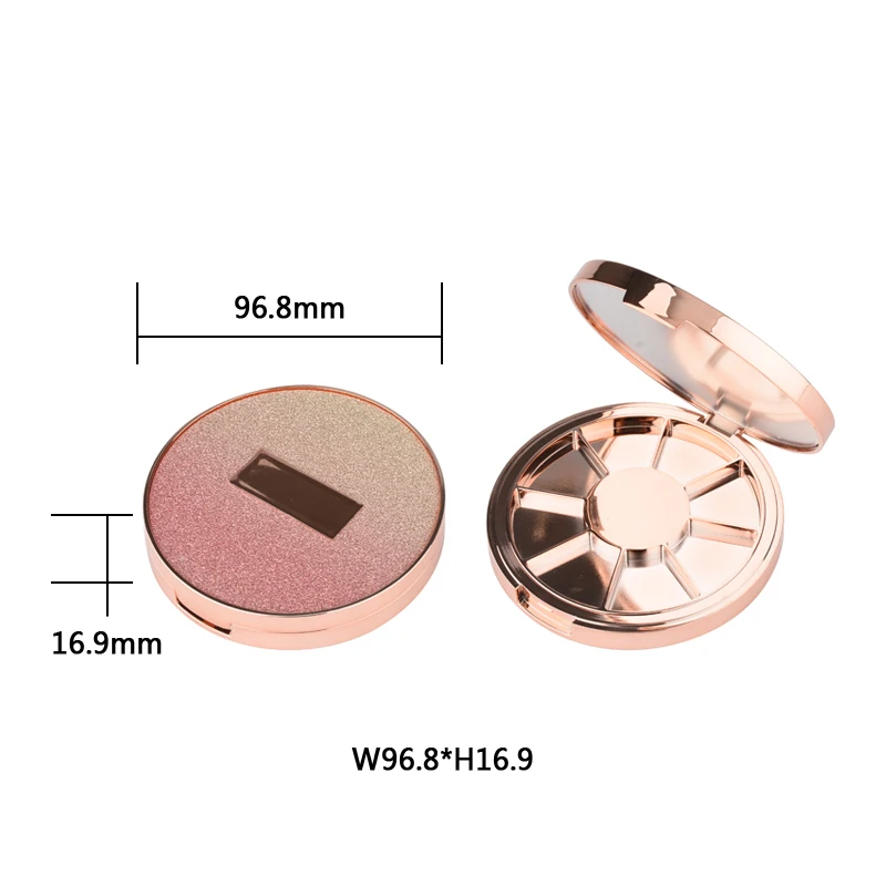 
Best sale luxury 8 palette plastic empty eyeshadow palette packaging 