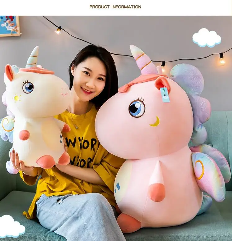 factory direct Unicorn Gifts for Girls Rainbow Stuffed Plush Toys Plushie Pillow Doll Soft Fluffy Rainbow Unicorn Plush Toys