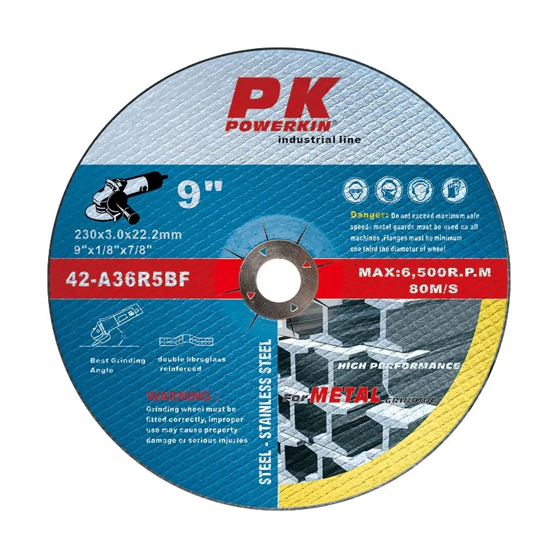 China Supplier 9 Inch Abrasive Cutting Disc Silicon Carbide Abrasive Grinding Wheel For Metal And Stone