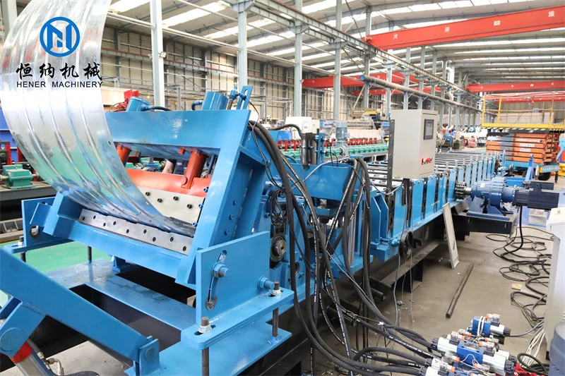 Fully automatic hydraulic steel grain silo roll forming machine for granary