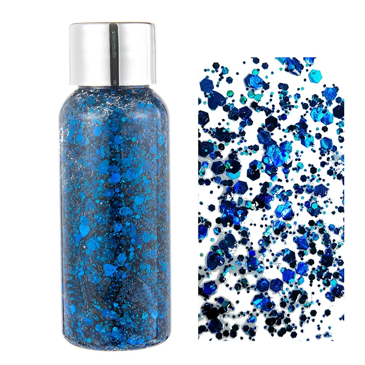 Лазерная пудра для тела и лица, макияж, искусство, глаза и губы, блестящие гелевые блестки, светящиеся украшения, праздничный крем для глаз