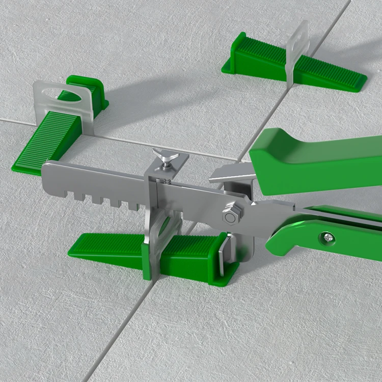 New design tile leveling system with ceramic plastic tile spacer re-usable wedge wedges