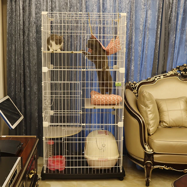 
Carbon Steel 3 Levels Cat Ferret & Chinchilla Cage 
