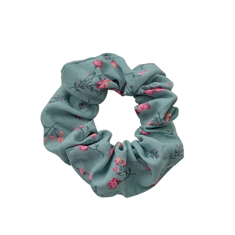 AA01052 Simple Hair Circle Girl Flower Elegant Scrunchy Hair Band Hair Curling Ribbon And Scrunchies