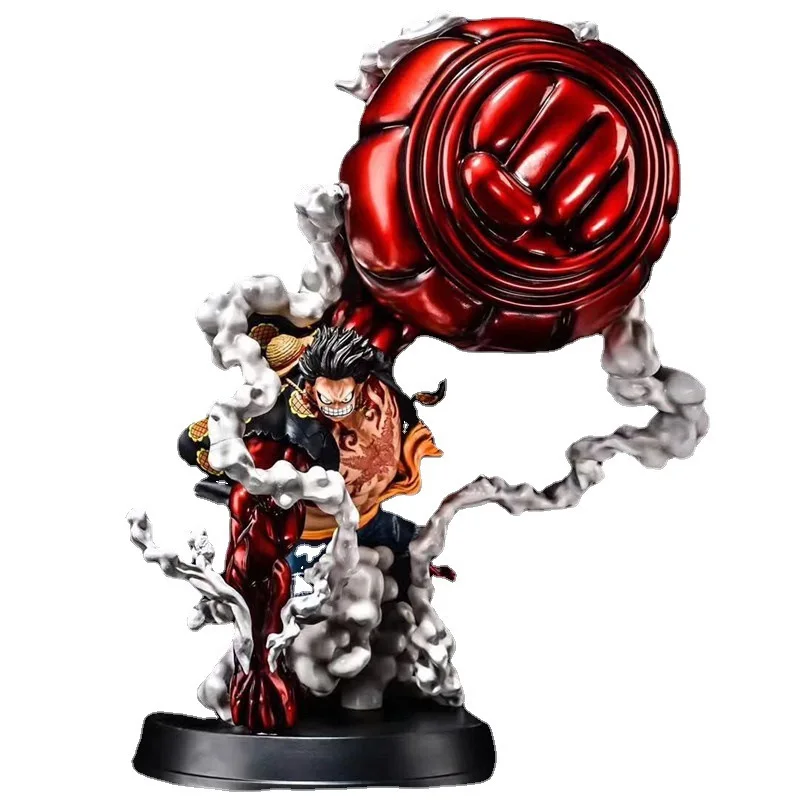 Botu 20cm Hot New One pieces Gear Fourth Luffy Figure Snake Man anime Monkey D Luffy Figurine Gear 4 luffy Statue Collection Toy