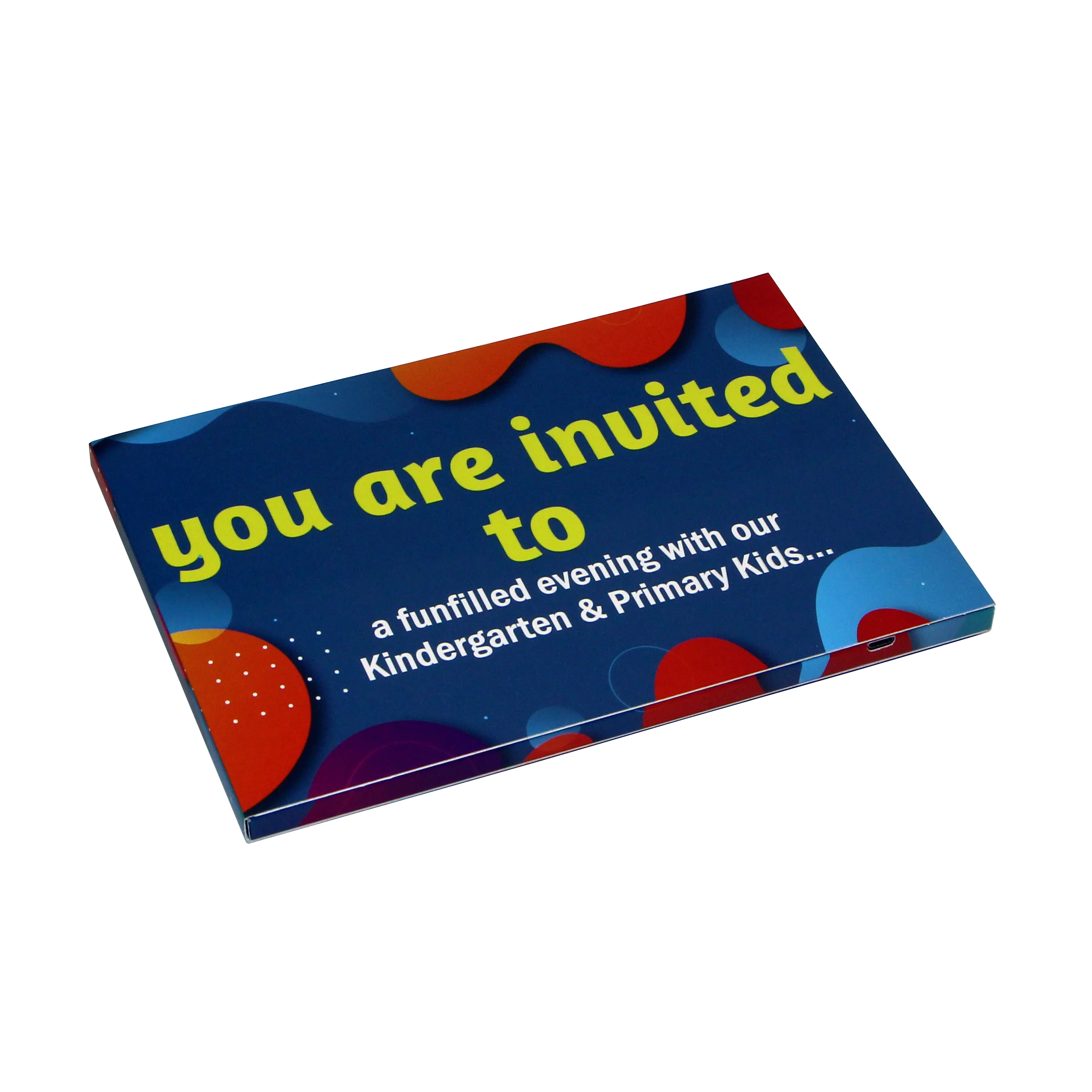 7 inch video business card video brochure catalog invitation digital lcd booklet marketing mp4 video player greeting post card