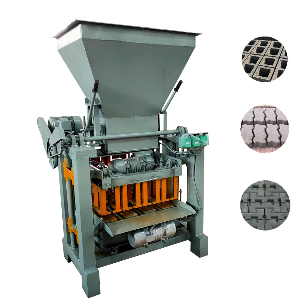 Hollow Block Machine Price Philippines Mini Red Clay Brick Making Machine Manual Mud Brick Making Machine with Hopper