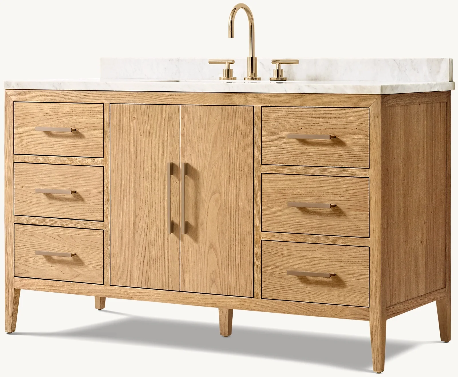 CBMmart Factory Supply Wholesale Unique Bathroom Design Vanity Cabinet With Marble Counter