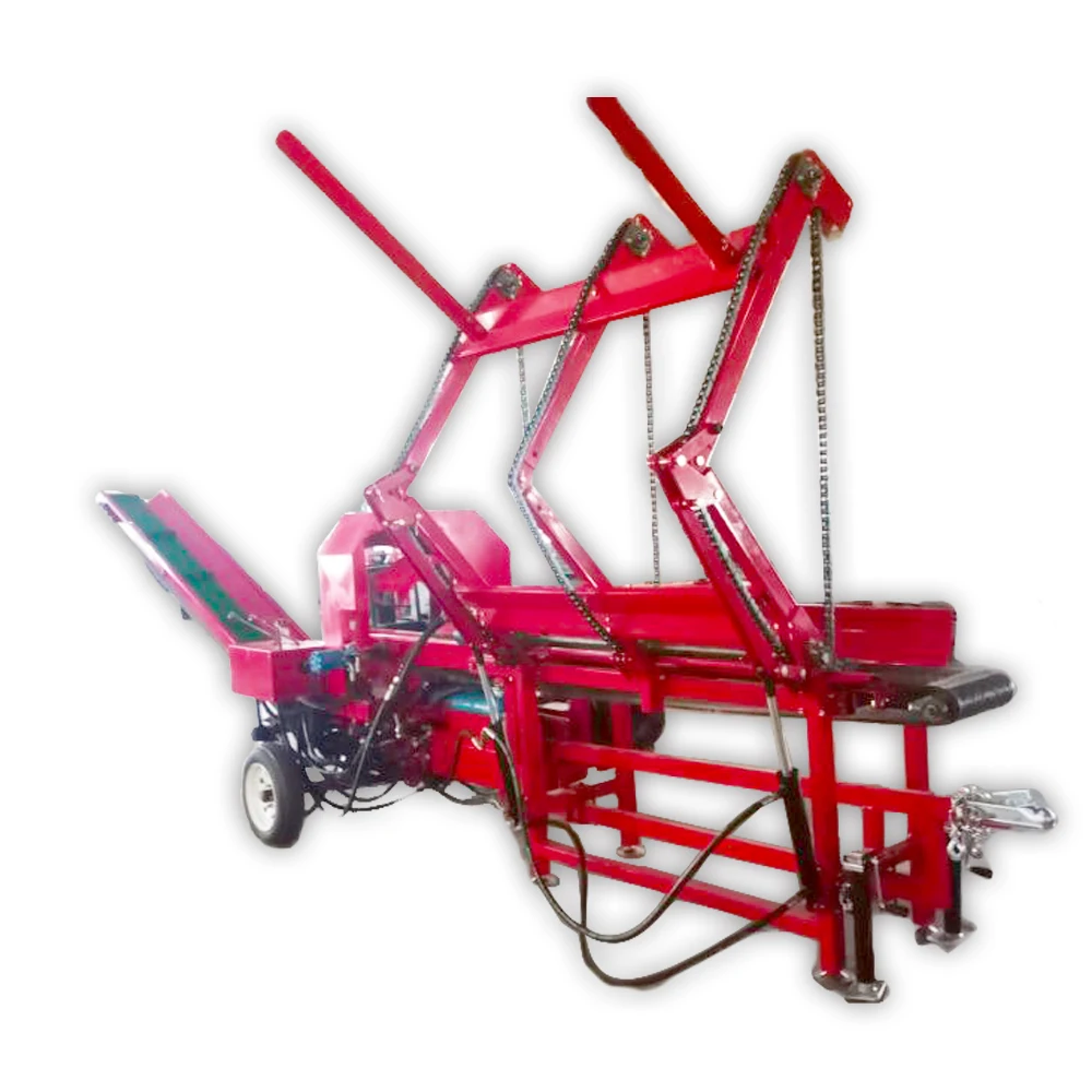 China CE gasoline diesel 30T firewood processor hydraulic log splitter wood cutter for sale