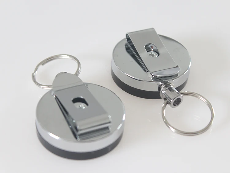 
40mm YoYo Round Shaped Metal Retractable Badge Reel Holder 